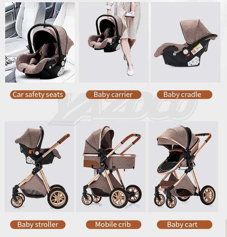 Poussette 3 en 1 | Évolutive Complète