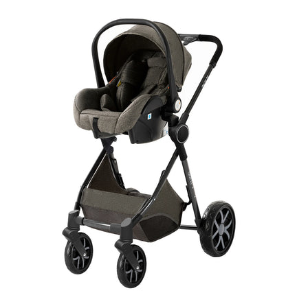 Poussette 3 en 1 pour bébé| Évolutive